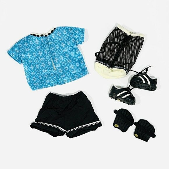 Vintage American Girl Soccer Outfit Blue Jersey Just Like You Retired 2004 - Picture 7 of 7